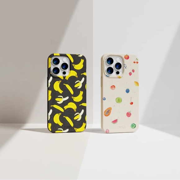Authentic Ethically made Pela Case for IPhone 14 banana design on black NWT - Picture 3 of 10